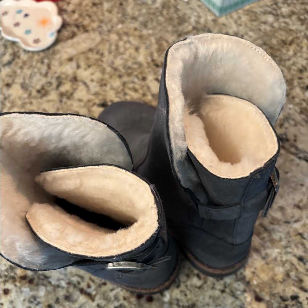 Birkenstock Gray Fall Boots Mid-Calf Pull-On - Picture 3 of 5
